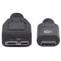 CABLE USB,MANHATTAN,353397,-C V3.1, C-MICRO B 1.0M NEGRO [ 353397 ][ CB-1072 ]