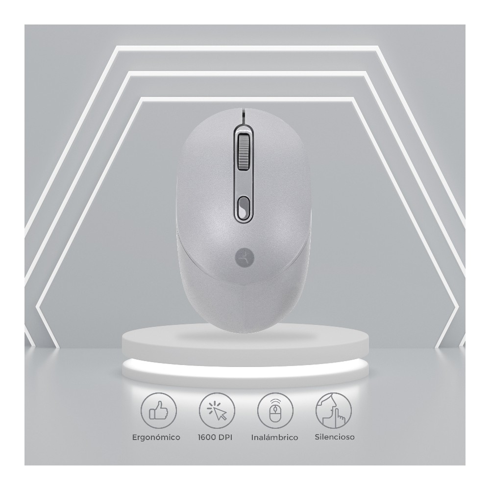 MOUSE TECHZONE TZMOUG204-INA INALAMBRICO ERGONOMICO NANO USB GRIS [ TZMOUG204-INA ][ MS-1448 ]