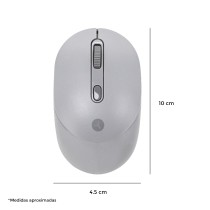 MOUSE TECHZONE TZMOUG204-INA INALAMBRICO ERGONOMICO NANO USB GRIS [ TZMOUG204-INA ][ MS-1448 ]