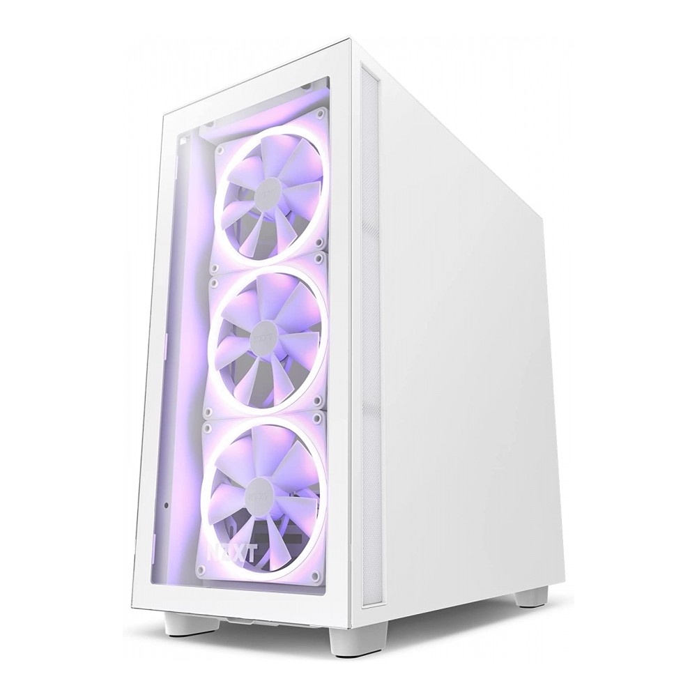 GABINETE NZXT H7 FLOW/BLANCO/CON VENTANA/MIDI-TOWER/MICRO-ATX/GAMER [ CM-H71FW-01 ][ CS-798 ]