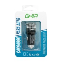 CARGADOR PARA AUTO GHIA 2 PUERTOS USB [ GAC-176 ][ AC-7348 ]