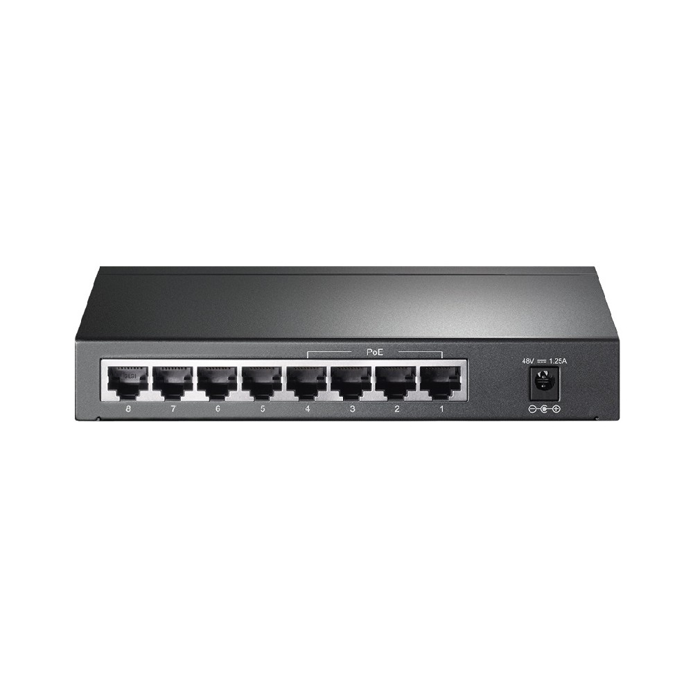 SWITCH | TP-LINK | TL-SG1008P | 8 PUERTOS RJ45 GIGABIT 10/100/1000 NO ADMINISTRABLE CON 4 PUERTOS PO [ TL-SG1008P ][ NIC-1495 ]