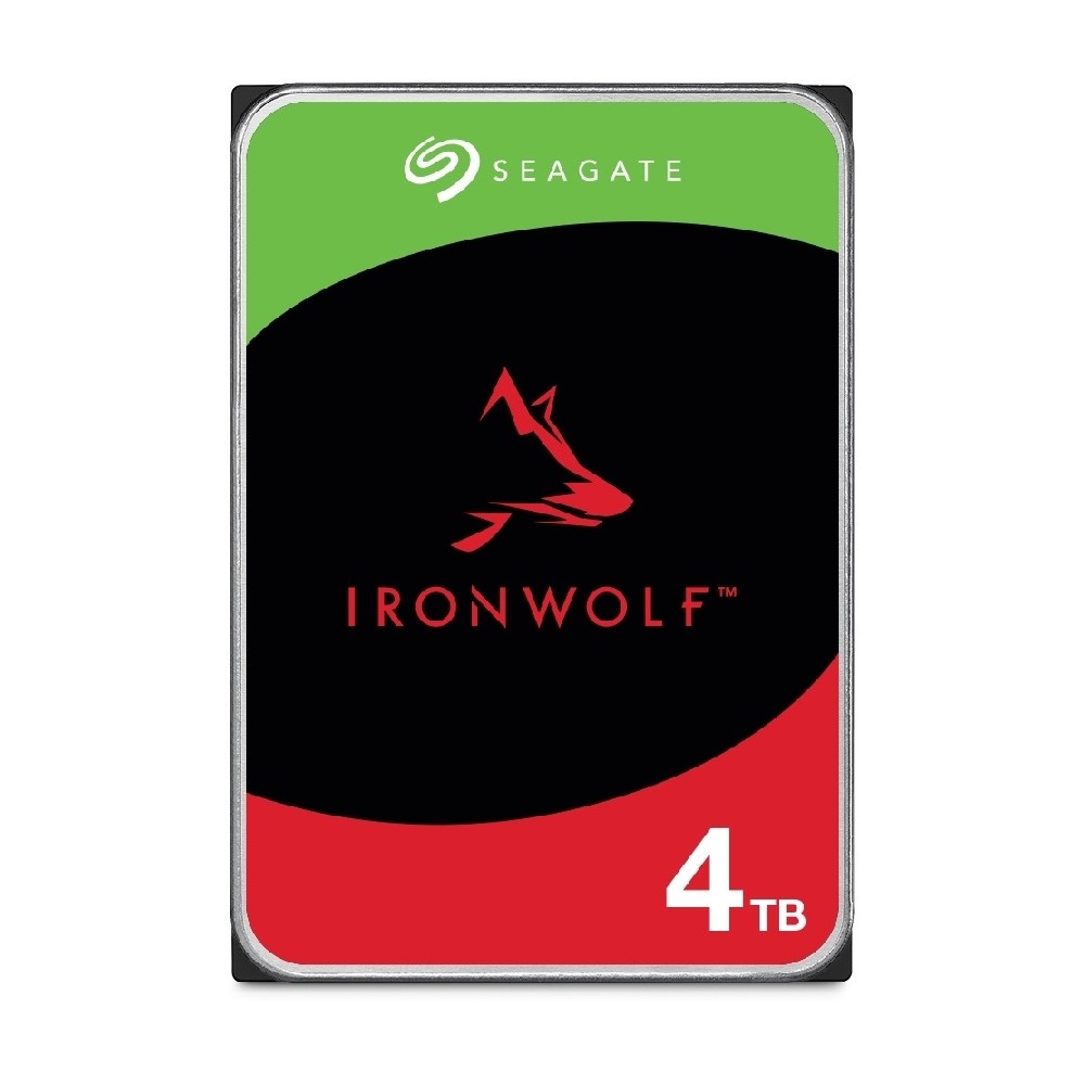 DISCO DURO INTERNO SEAGATE IRONWOLF 4TB 3.5 ESCRITORIO SATA3 6GB/S 256MB 5400RPM 24X7 HOT-PLUG NAS 1 [ ST4000VN006 ][ HD-2810 ]