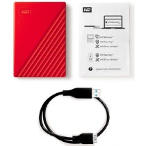 DISCO DURO EXTERNO WD MY PASSPORT 2TB 2.5 PORTATIL USB3.0 ROJO WINDOWS BACKUP ENCRIPTACION [ WDBYVG0020BRD-WESN ][ HD-2113 ]