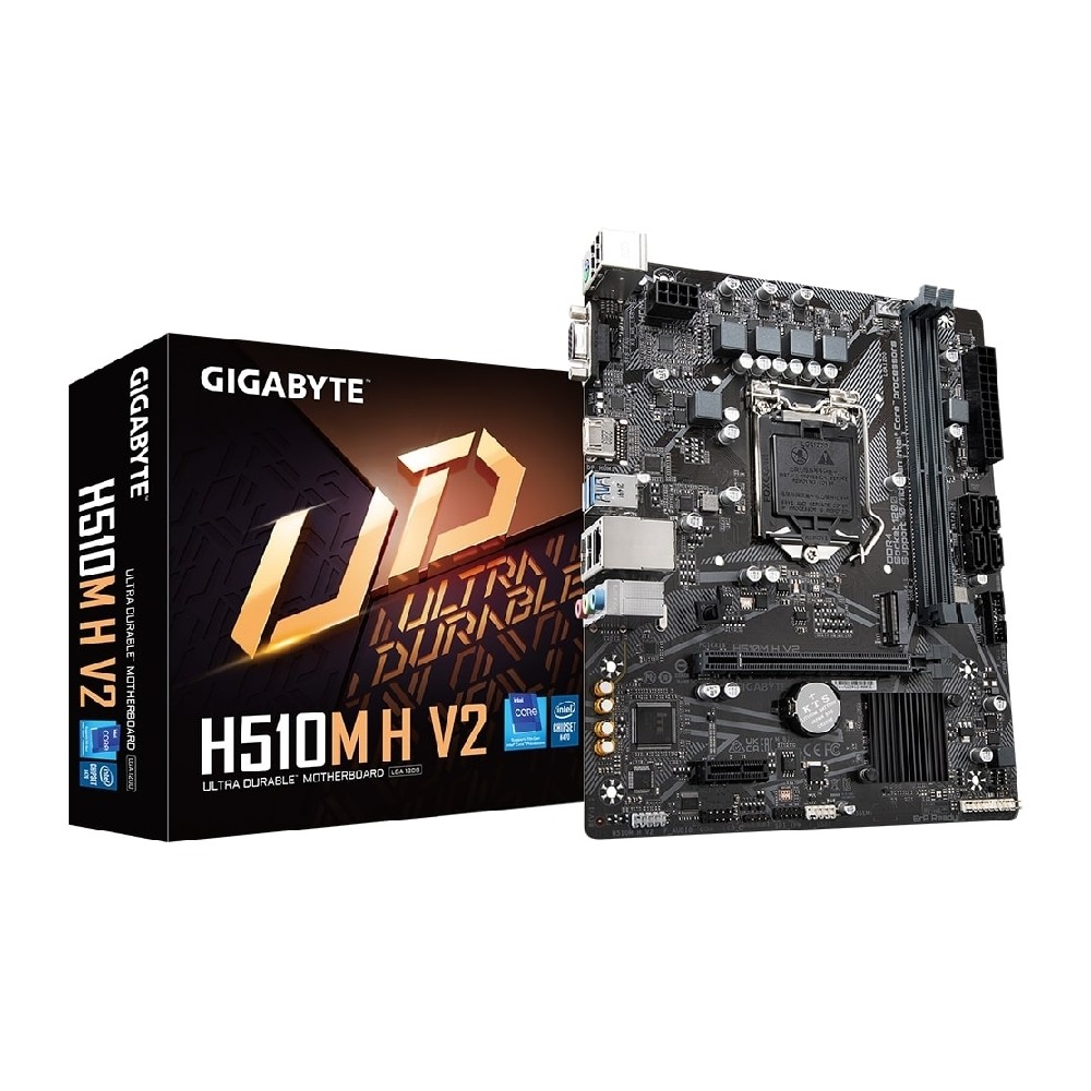 MB GIGABYTE H510M V2 INTEL S-1200 11A GEN/2XDDR4 2666MHZ/PCIE 3.0/HDMI/VGA/4XUSB 3.1/M.2/MICRO ATX/G [ H510M-H-V2 ][ MB-1260 ]