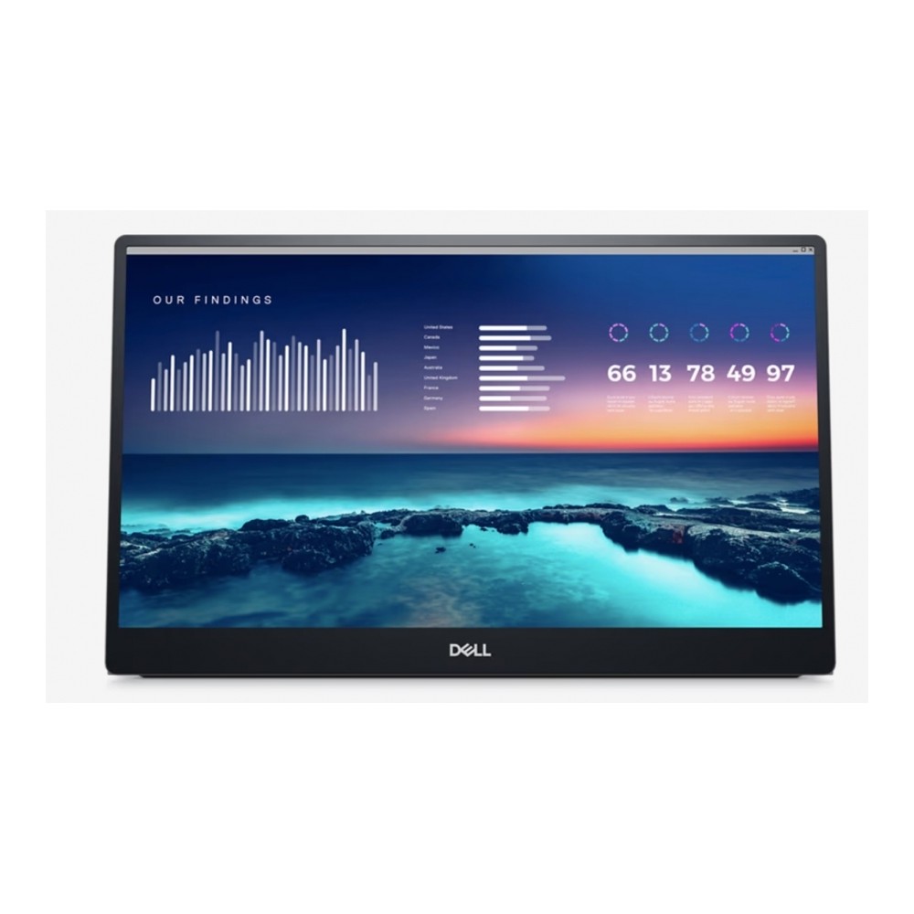 MONITOR DELL LED PORTATIL P1424H | 14 PULGADAS | 1920 X 1080 | USB-C | 210-BHRQ | [ 210-BHRQ ][ MNL-2470 ]