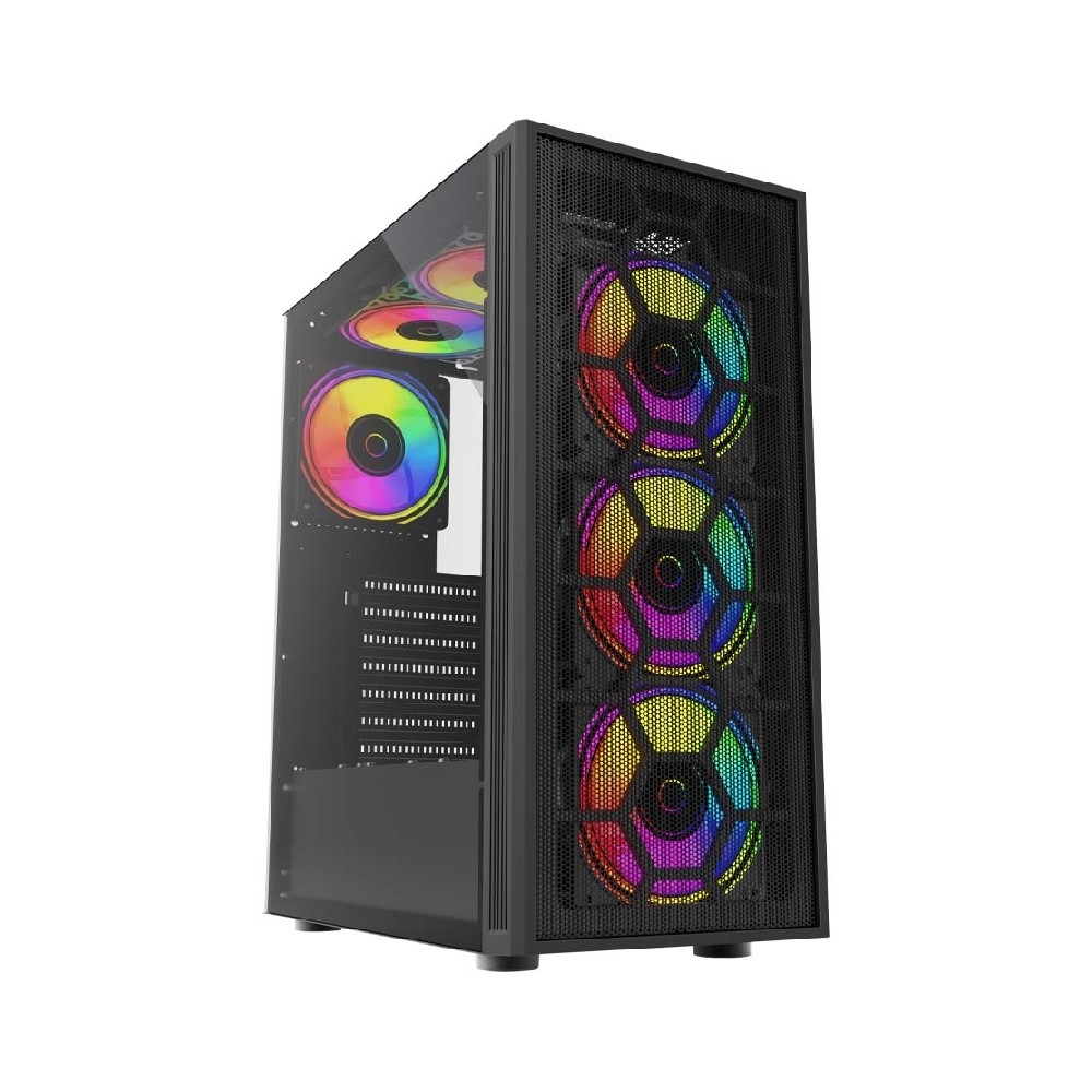 GABINETE BALAM RUSH DRAGONFLY MESH GM740 / MEDIA TORRE / ATX, MICRO ATX, MINI ITX / VENTILADOR RGB / [ BR-935982 ][ CS-861 ]