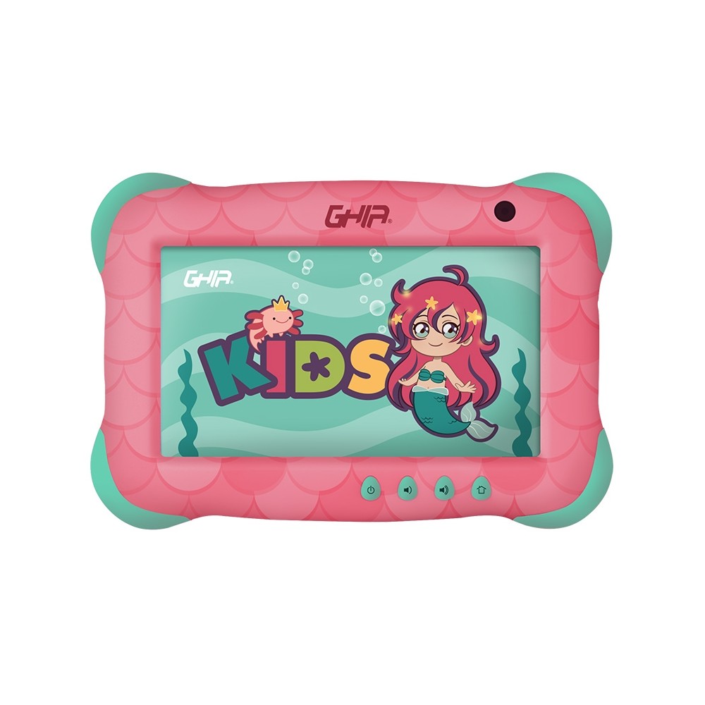 TABLET GHIA KIDS 7 PULG/A133 QUADCORE/2GB RAM/32GB/2CAM/WIFI/BLUETOOTH/2500MAH/ANDROID 13 GO /SIRENA [ GK133S2 ][ NOTGHIA-368 ]