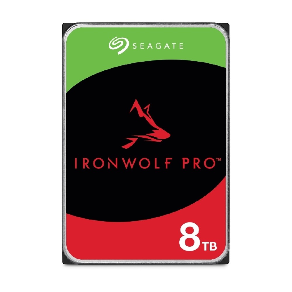 DISCO DURO INTERNO SEAGATE IRONWOLF PRO 8TB 3.5 ESCRITORIO SATA3 6GB/S 256MB 7200RPM 24X7 HOT-PLUG N [ ST8000NT001 ][ HD-3000 ]