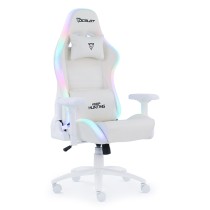 SILLA GAMER OCELOT GAMING RGB COLO BLANCO/ BASE DE METAL/ DESCANSA BRAZOS AJUSTABLES DE 4 DIMENSIONE [ ORGB-WHITE-THUNDRA ][ AC-10199 ]