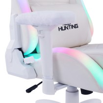 SILLA GAMER OCELOT GAMING RGB COLO BLANCO/ BASE DE METAL/ DESCANSA BRAZOS AJUSTABLES DE 4 DIMENSIONE [ ORGB-WHITE-THUNDRA ][ AC-10199 ]