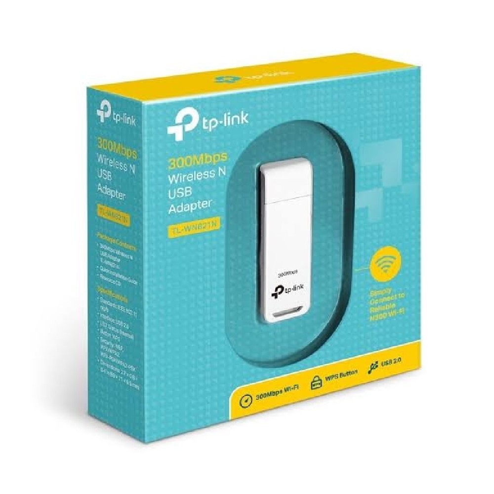 TARJETA DE RED| TP-LINK | TL-WN821N | USB INALAMBRICA | 300 MBPS  [ TL-WN821N ][ NIC-802 ]