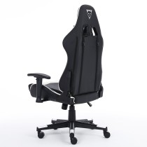 SILLA GAMER OCELOT/COLOR BLANCO CON NEGRO/DESCANSA BRAZOS AJUSTABLES/ RECLINABLE 90-155 GRADOS/ SOPO [ OSB-04 ][ AC-9997 ]