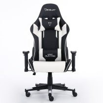 SILLA GAMER OCELOT/COLOR BLANCO CON NEGRO/DESCANSA BRAZOS AJUSTABLES/ RECLINABLE 90-155 GRADOS/ SOPO [ OSB-04 ][ AC-9997 ]