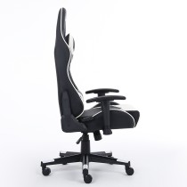 SILLA GAMER OCELOT/COLOR BLANCO CON NEGRO/DESCANSA BRAZOS AJUSTABLES/ RECLINABLE 90-155 GRADOS/ SOPO [ OSB-04 ][ AC-9997 ]