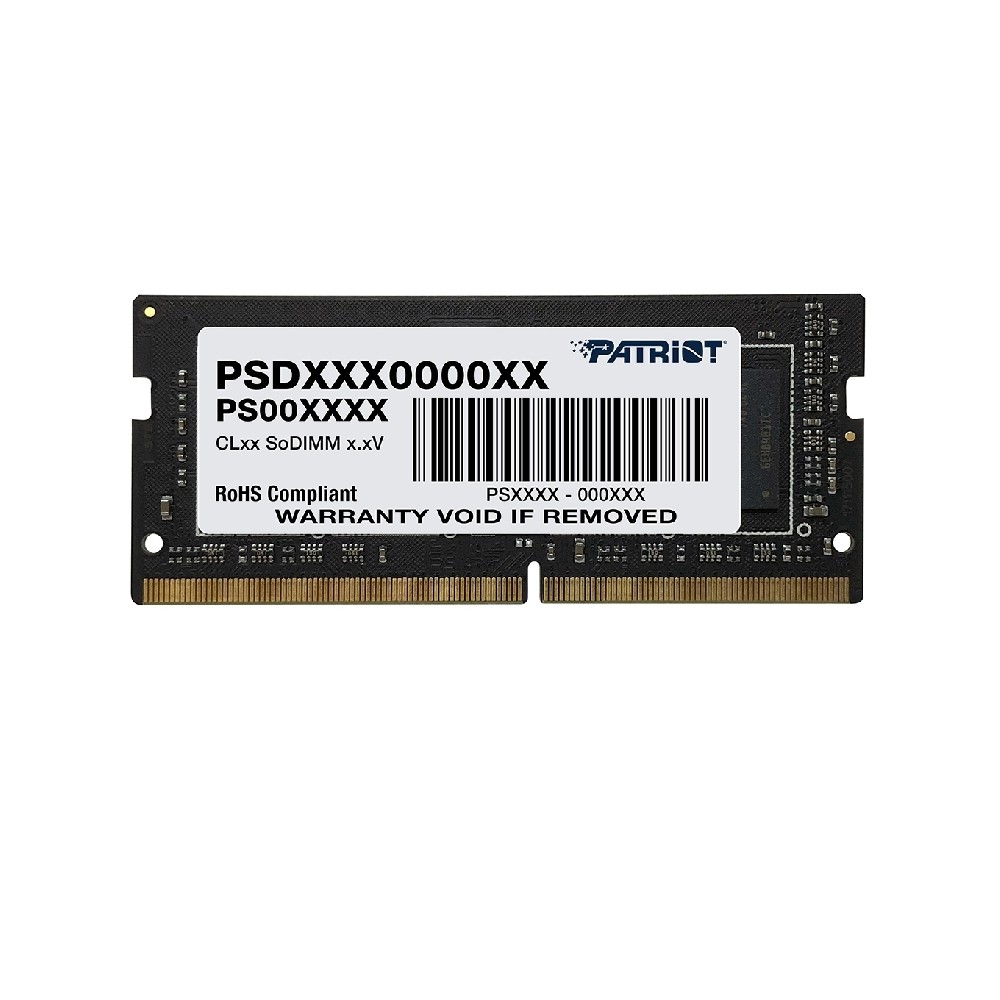 MEMORIA PATRIOT SIGNATURE SODIMM DDR3L 4GB 1X4GB 1600MHZ CL11 204PIN 1.35V P/LAPTOP [ PSD34G1600L81S ][ RAM-3785 ]