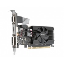 TARJETA DE VIDEO MSI NVIDIA GT710/PCIE X8 2.0/2GB DDR3/HDMI/VGA/DVI/1X VENTILADOR/BAJO PERFIL/GAMA B [ GT-710-2GD3-LP ][ VC-837 ]