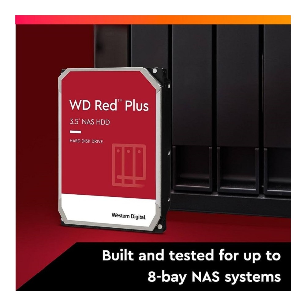 DISCO DURO INTERNO WD RED PLUS 4TB 3.5 ESCRITORIO SATA3 6GB/S 256MB 5400RPM 24X7 HOTPLUG NAS 1-8 BAH [ WD40EFPX ][ HD-2943 ]