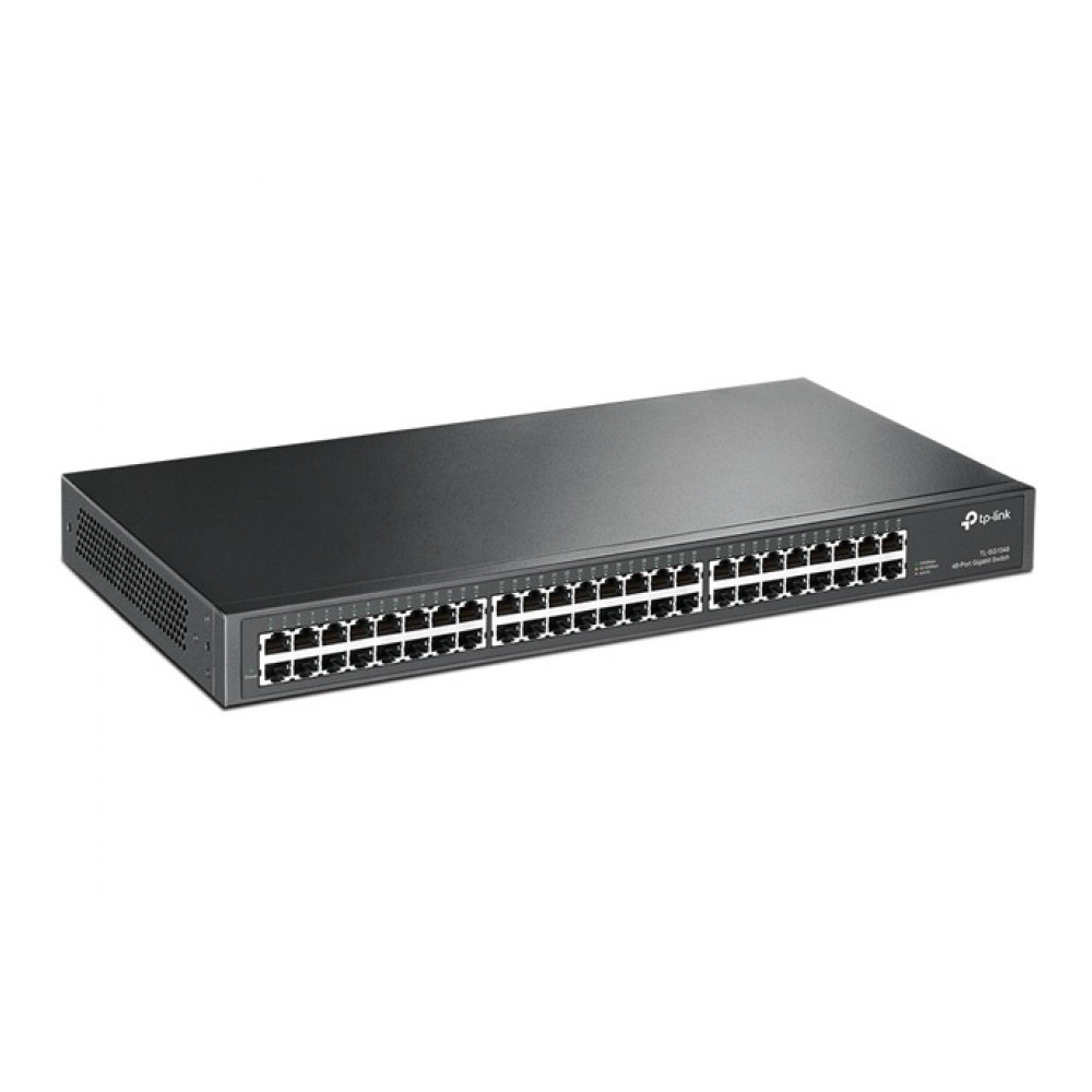 SWITCH | TP-LINK | TL-SG1048 | 48 PUERTOS RJ45 GIGABIT 10/100/1000 | NO ADMINISTRABLE | PARA RACK 19 [ TL-SG1048 ][ NIC-1080 ]