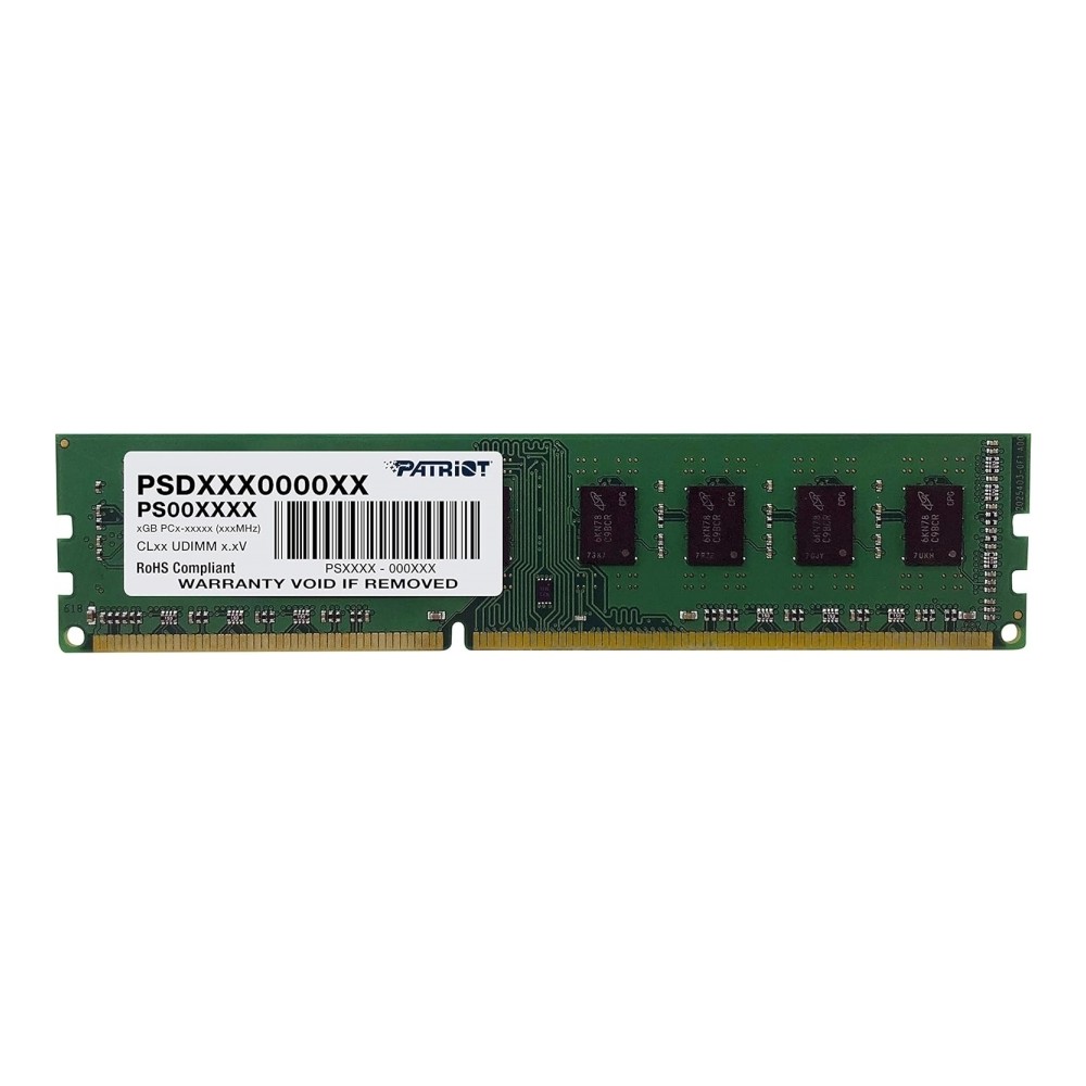 MEMORIA RAM PATRIOT SIGNATURE DDR3, 1333MHZ, 4GB, NON-ECC, CL9 [ PSD34G13332 ][ RAM-4170 ]