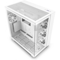 GABINETE NZXT H9 FLOW /BLANCO/VIDRIO TEMPLADO/ATX MID TOWER /CON 4 VENTILADORES/GAMER [ CM-H91FW-01 ][ CS-830 ]