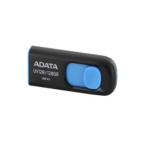 MEMORIA ADATA 128GB USB 3.2 UV128 RETRACTIL NEGRO-AZUL [ AUV128-128G-RBE ][ RAM-3222 ]