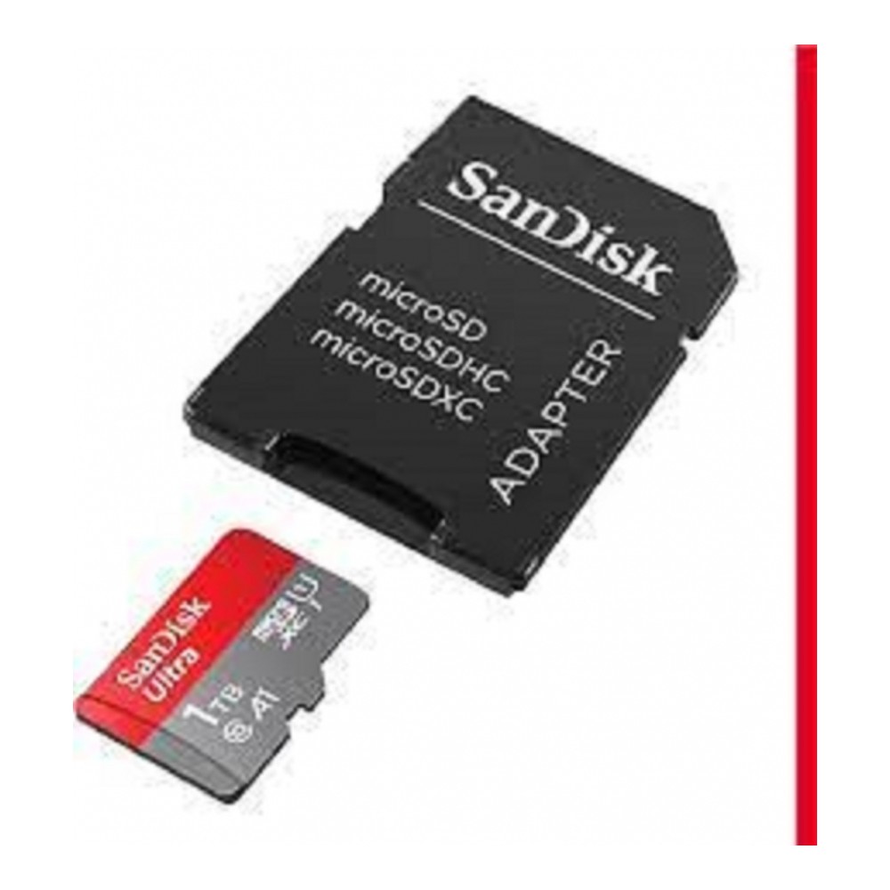 MEMORIA SANDISK MICRO SDXC 1TB ULTRA 150MB/S CLASE 10 C/ADAPTADOR [ SDSQUAC-1T00-GN6MA ][ RAM-3954 ]