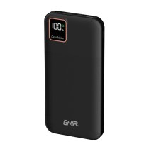 POWER BANK GHIA DE CARGA RAPIDA DE 10 000 MAH COLOR NEGRO [ GAC-241 ][ AC-11106 ]