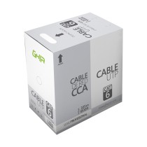 BOBINA DE CABLE MARCA GHIA CAT6 UTP CCA COLOR BLANCO 23 AWG UTP 305M 1000FT CERTIFICACIN CE / ROHS [ GCB-052 ][ CB-2248 ]