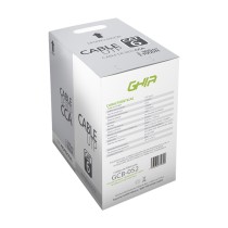 BOBINA DE CABLE MARCA GHIA CAT6 UTP CCA COLOR BLANCO 23 AWG UTP 305M 1000FT CERTIFICACIN CE / ROHS [ GCB-052 ][ CB-2248 ]