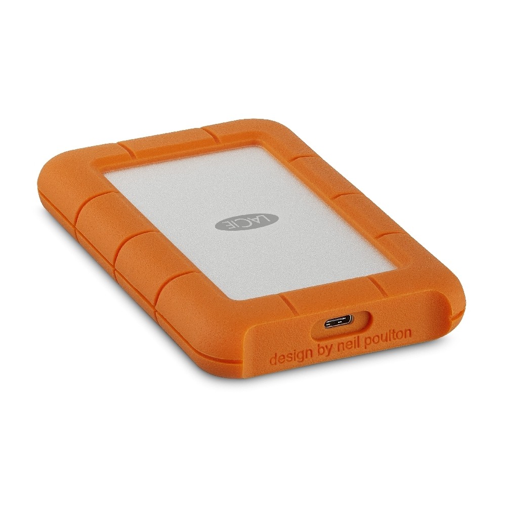 DISCO DURO EXTERNO LACIE RUGGED USB-C 5TB 2.5 PORTATIL USB 3.1 NARANJA-PLATA WINDOWS MAC CONTRAGOLPE [ STFR5000800 ][ HD-2675 ]