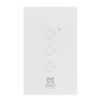 APAGADOR INTELIGENTE DE PARED MIRATI DE 3 APAGADORES TOUCH WIFI 2.4HZ BLUETOOTH // COMPATIBLE CON AN [ M3SI2 ][ SH-30 ]