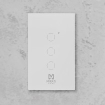 APAGADOR INTELIGENTE DE PARED MIRATI DE 3 APAGADORES TOUCH WIFI 2.4HZ BLUETOOTH // COMPATIBLE CON AN [ M3SI2 ][ SH-30 ]