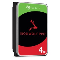 DISCO DURO INTERNO SEAGATE IRONWOLF PRO 4TB 3.5 ESCRITORIO SATA3 6GB/S 256MB 7200RPM 24X7 HOT-PLUG N [ ST4000NT001 ][ HD-2992 ]