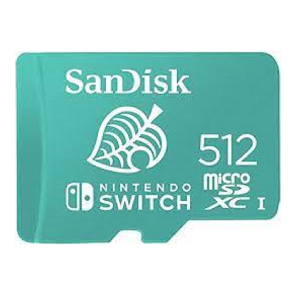 MEMORIA SANDISK MICRO SDXC 512GB NINTENDO SWITCH 100MB/S 4K U3 V30 [ SDSQXAO-512G-GNCZN ][ RAM-3907 ]