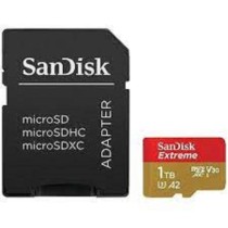 MEMORIA SANDISK MICRO SDXC 1TB EXTREME 190MB/S 4K CLASE 10 A2 V30 C/ADAPTADOR [ SDSQXAV-1T00-GN6MA ][ RAM-3953 ]