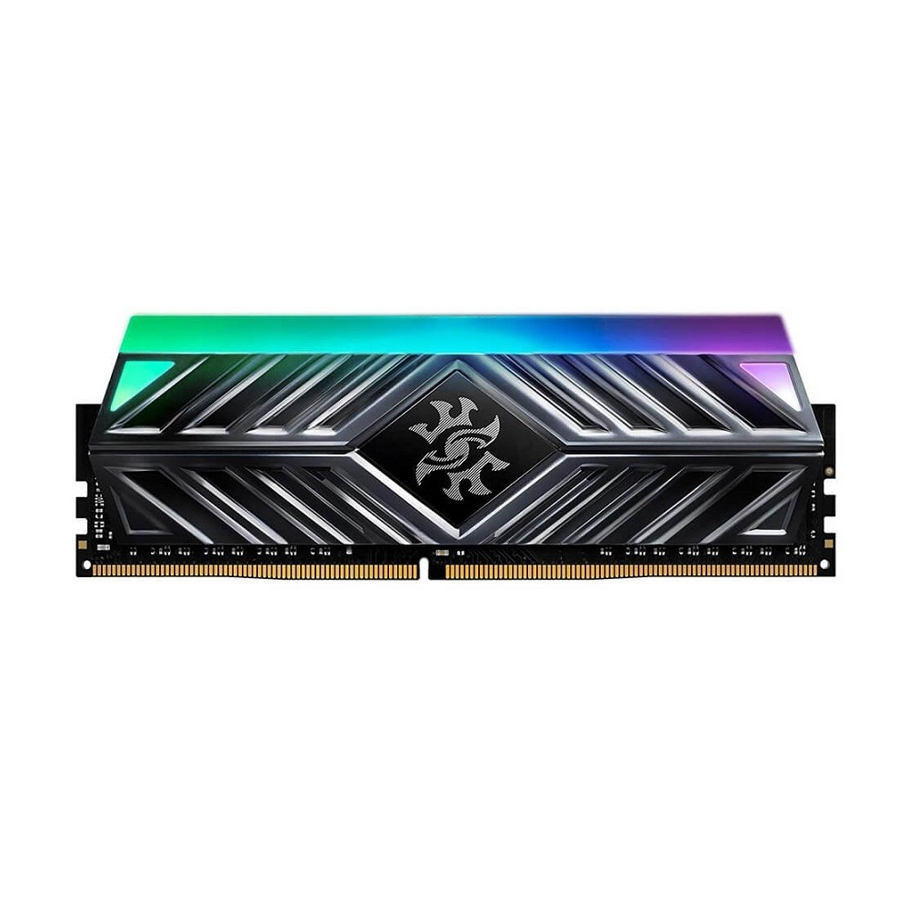 MEMORIA ADATA UDIMM DDR4 8GB PC4-25600 3200MHZ C16 1.35V XPG SPECTRIX D41 TUF RGB GRIS CON DISIPADOR [ AX4U32008G16A-ST41 ][ RAM-3621 ]