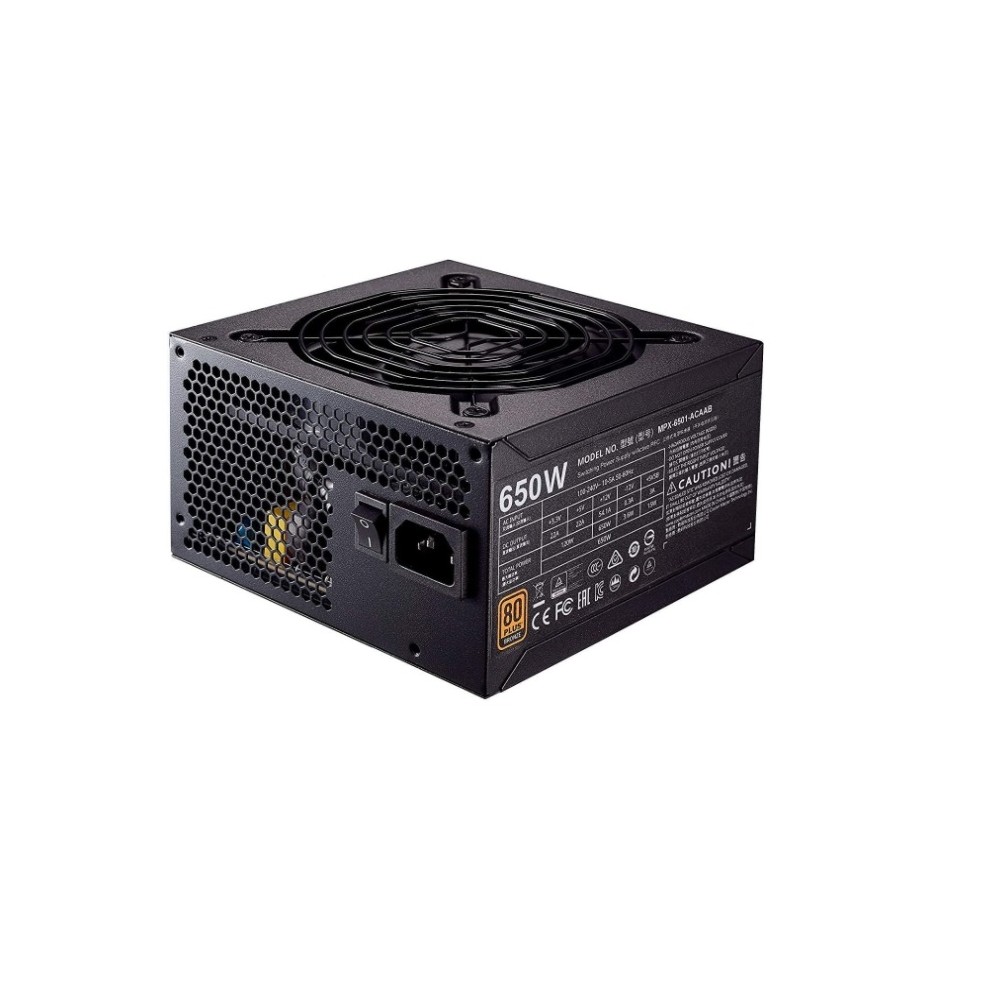 FUENTE DE PODER COOLER MASTER MWE V2/80PLUS BRONZE/650W/GAMER [ MPE-6501-ACAAB-US ][ CSP-414 ]