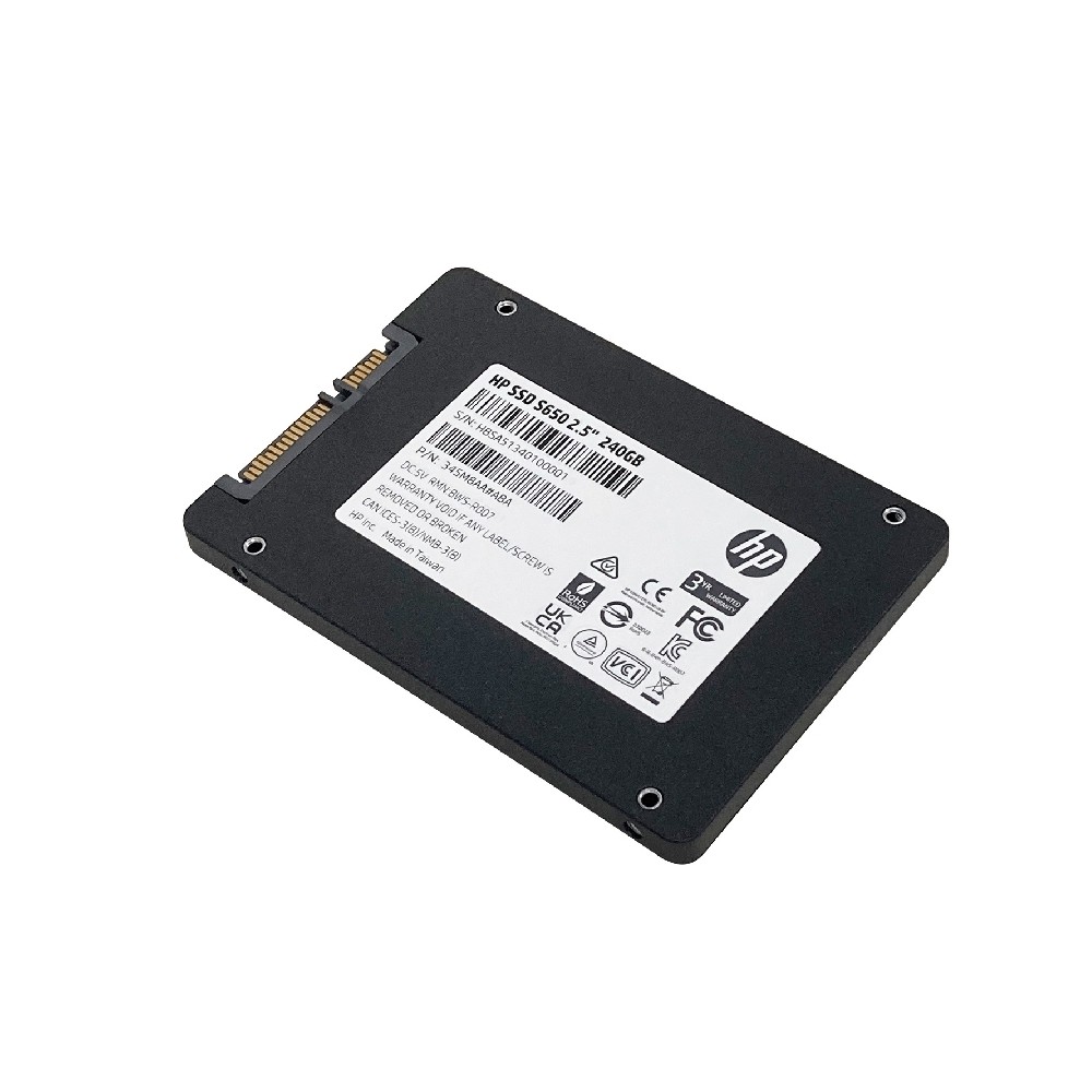 UNIDAD DE ESTADO SOLIDO SSD INTERNO 240GB HP S650 2.5 SATA3 (345M8AA) [ 345M8AA ][ HD-2984 ]