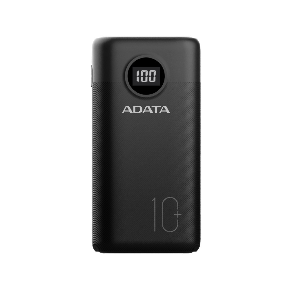 BATERIA DE RESPALDO POWER BANK ADATA P10000QCD 10000MAH/2 USB A/ 1 USB C/INDICADOR DE CARGA DIGITAL/ [ AP10000QCD-DGT-CBK ][ AC-9419 ]