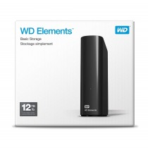 DISCO DURO EXTERNO WD ELEMENTS 12TB 3.5 ESCRITORIO USB3.0 NEGRO WINDOWS [ WDBWLG0120HBK-NESN ][ HD-2849 ]