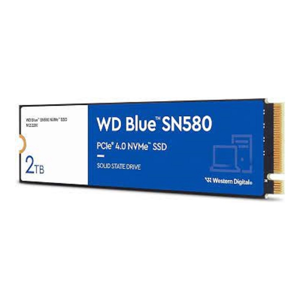 UNIDAD DE ESTADO SOLIDO SSD INTERNO WD BLUE SN580 2TB M.2 2280 NVME PCIE GEN4 LECT.4150MBS ESCRIT.41 [ WDS200T3B0E ][ HD-3023 ]