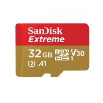 MEMORIA SANDISK MICRO SDHC 32GB EXTREME 100MB/S 4K CLASE 10 A1 V30 C/ADAPTADOR [ SDSQXAF-032G-GN6MA ][ RAM-3110 ]