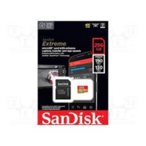 MEMORIA SANDISK MICRO SDXC 256GB EXTREME 190MB/S 4K CLASE 10 A2 V30 C/ADAPTADOR [ SDSQXAV-256G-GN6MA ][ RAM-3866 ]