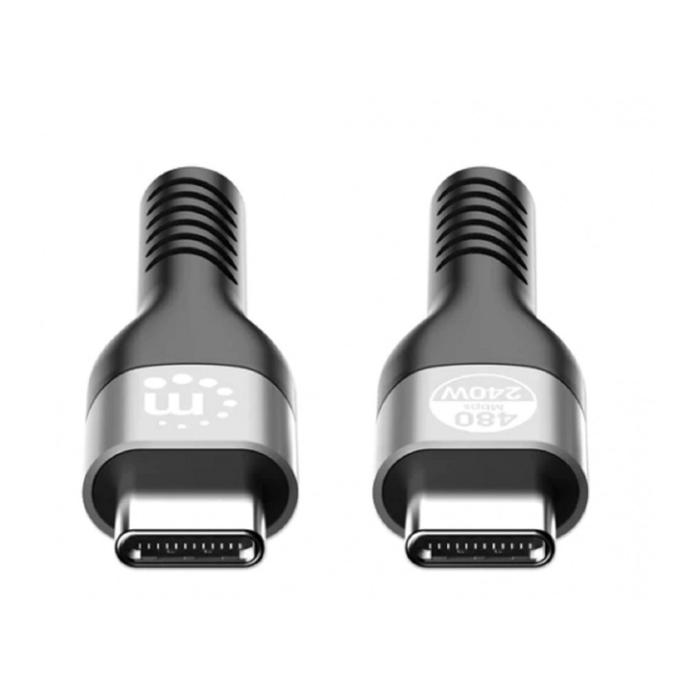 CABLE USB-C,MANHATTAN,356367, 2 M , USB2.0 240 W / PD 3.1, TIPO-C EPR (EXTENDED POWER RANGE) [ 356367 ][ CB-2867 ]