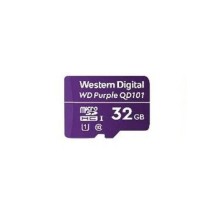 MEMORIA WD PURPLE SC QD101 MICRO SDHC 32GB VIDEOVIGILANCIA 24/7 CLASE 10 U1 LECT 50MB/S ESC 40MB/S ( [ WDD032G1P0C ][ RAM-3501 ]