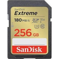 MEMORIA SANDISK SDXC 256GB EXTREME 180MB/S 4K CLASE 10 U3 V30 (SDSDXVV-256G-GNCIN) [ SDSDXVV-256G-GNCIN ][ RAM-4086 ]