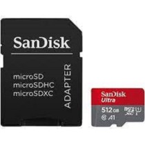 MEMORIA SANDISK MICRO SDXC 512GB ULTRA 150MB/S CLASE 10 C/ADAPTADOR (SDSQUAC-512G-GN6MA) [ SDSQUAC-512G-GN6MA ][ RAM-3952 ]