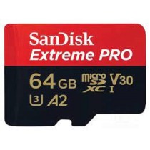 MEMORIA SANDISK MICRO SDXC 64GB EXTREME PRO 200MB/S 4K CLASE 10 A2 V30 C/ADAPTADOR (SDSQXCU-064G-GN6 [ SDSQXCU-064G-GN6MA ][ RAM-3869 ]