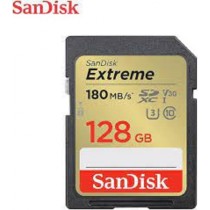 MEMORIA SANDISK SDXC 128GB EXTREME 180MB/S 4K CLASE 10 U3 V30 (SDSDXVA-128G-GNCIN) [ SDSDXVA-128G-GNCIN ][ RAM-4077 ]